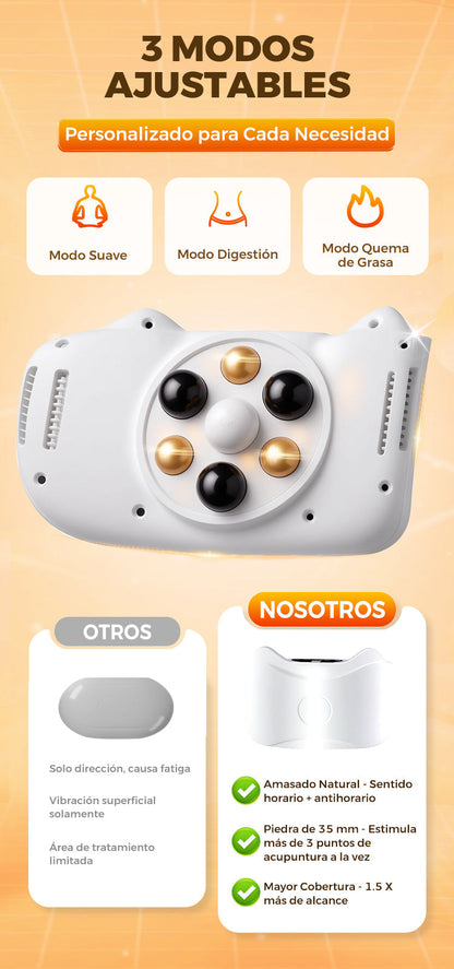 Masajeador Abdominal Eléctrico Inalámbrico – Quema Grasa, Reduce Hinchazón y Activa la Digestión Natural